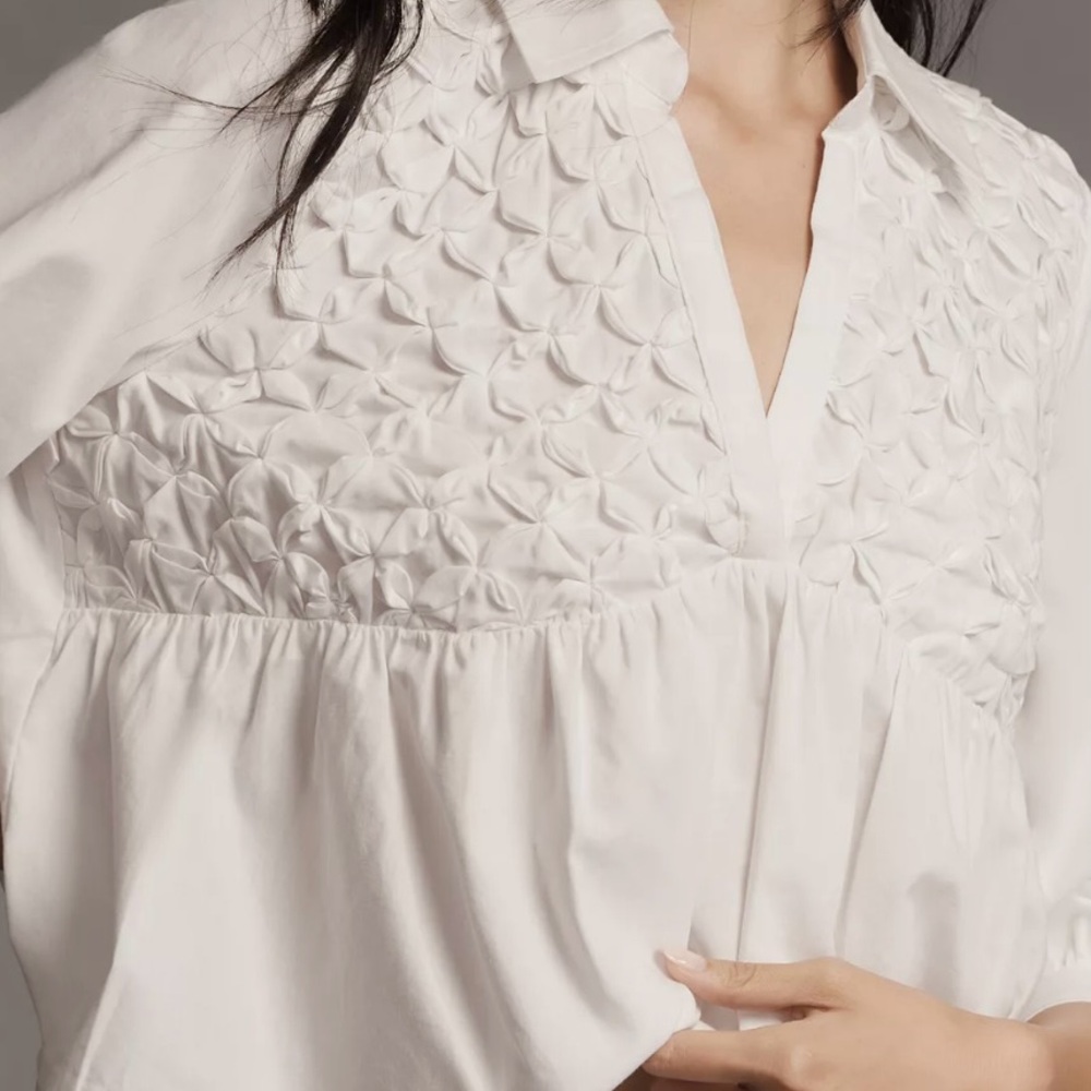 Maeve Smocked Babydoll Top